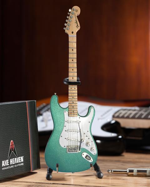 Guitarra Miniatura - Fender Stratocaster Aston Martin Verde Metalico