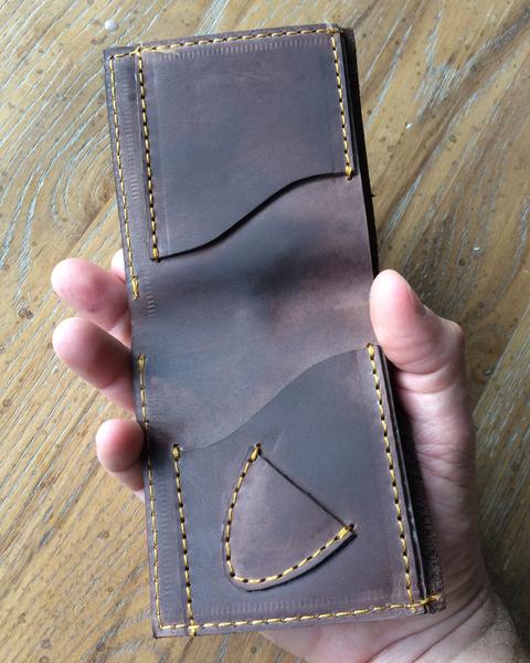 Jack Daniel's Bass Guitar Wallet - Handmade from Genuine Leather